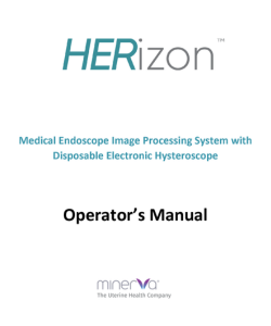 HERizon Medical Endoscope Image Processing System with Disposable Electronic Hysteroscope IFU