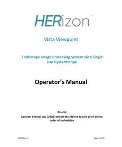 HERizon Vista ViewPoint with Single-Use Hysteroscope